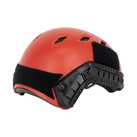 Casque tactique rouge Casque de sauvetage