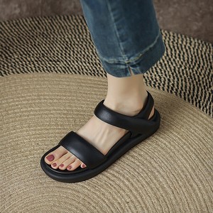 Sandalias Planas para Mujer, Estudiantes, con Correa en el Tobillo, Sandalias para Adultas, Calzado Casual de Verano para Playa, para Chicas, para el Campus, para Uso Diario - Product Image 3