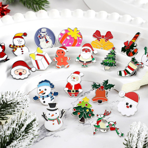 Giáng Sinh Trâm Pin Set Ve Áo Pin Cây Giáng Sinh Người Tuyết Bông Tuyết Santa Chuông Đồ Trang Sức Men Pin Huy Hiệu Cho Cô Gái Quần Áo Túi Bac - Product Image 3