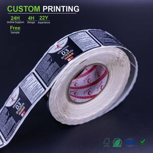 Etiquetas Adhesivas Impermeables de TPU Vinilo Quagen Gold para Zapatos de Enfermería, Dispensador Automático de Perfume Personalizado, Etiqueta Textil IML, Etiquetas 4X6 - Product Image 1