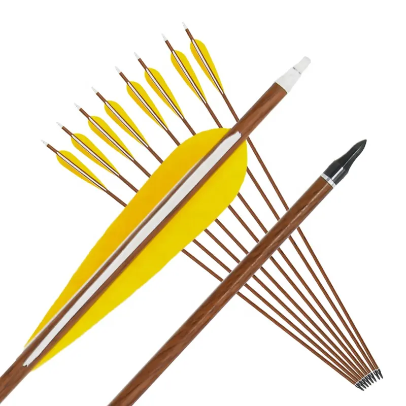A large number of wholesale archery hunting arrows replace arrowheads pure carbon shaft