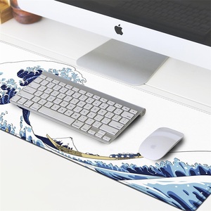 Logo personnalisé japonais vague de mer grand tapis de souris de <span class=keywords><strong>jeu</strong></span> Anime tapis <span class=keywords><strong>Kanagawa</strong></span> tapis de bureau antidérapant Base en caoutchouc tapis de souris - Product Image 4
