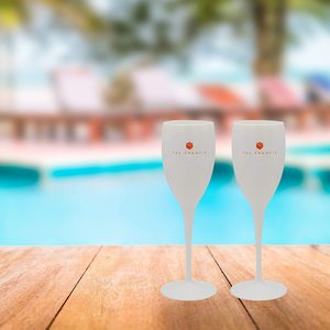 Flûtes à Champagne en plastique, verres en plastique, pour banquet de mariage - Product Image 1