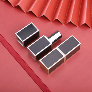 Tubos de Lápiz Labial Cuadrados Vacíos en Blanco y Negro con Anillo de Cierre, Diámetro de 12.1mm a 12.7mm para Rellenar con Material - Product Image 1
