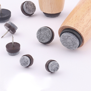 Patins de meubles à clouer Patins de petites chaises Glissières de meubles en plastique pour planchers de bois franc Embouts de pieds de meubles - Product Image 4