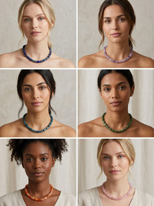 Collier pour femme en perles de cristal de pierre naturelle <span class=keywords><strong>Aventurine</strong></span> Zooying, idéal pour la fabrication de bijoux fantaisie DIY, vente en gros - Product Image 2