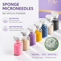 Poudre exfoliante bio de spicules d'éponge hydrolysée à 40-99% pour micro-aiguilletage, traitement exfoliant pour la peau à base d'algues Spongilla, OEM