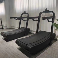 TOPTONS, nuevo diseño, equipo de gimnasio comercial, cinta de correr curva no motorizada Manual, máquina para correr, sin regulación de potencia