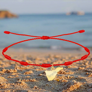 Bracciale Tennis in acciaio color oro con mappa di Tenerife bracciale accessorio moda 7 nodi - Product Image 6