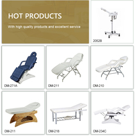 Chaise bleue dernière conception accoudoir pliant repose-pieds de massage ignifuge fendu