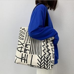 Small Blank Thick Luxury Personalized Bag Large Capacity Printing Dust Woven Vertical Canvas Tote Custom With Logo - Product Image 4