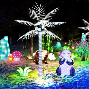 Decorative Palm Tree LED Light for Garden Pathway and Outdoor Landscape Festival Lighting Display with Tropical Atmosphere - Product Image 3