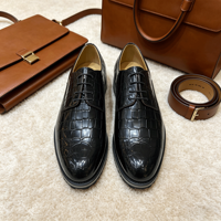 Chaussures en cuir pour hommes, confort toute la journée, en cuir de vachette, style décontracté et moderne pour le bureau, chaussures de marche, logo personnalisé, rehaussantes