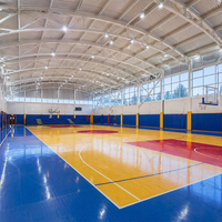 Stade de conception moderne en acier préfabriqué, structure sportive de grande envergure, bâtiment en acier pour projet de gymnase public