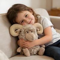 Peluches Jellyy Catt, animaux en peluche moutons pour adultes, moutons Ramsley mignons, jouets doux, poupées en peluche de haute qualité pour cadeau d'anniversaire