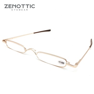 זול סיטונאי ייצור slim אור קטן קריאת משקפיים עם עט מקרה מתכת - Product Image 2