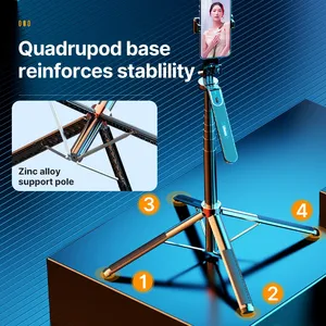 Ulanzi Ma09 Smartphone Trépied <span class=keywords><strong>Bluetooth</strong></span> Selfie Stick Trépied De Bureau Pour <span class=keywords><strong>Iphone</strong></span> 12 13 14 Go pro Carte Caméra En Direct Streaming Vidéo - Product Image 3