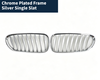 Pour BMW Z4 E85 03-08 Grille de pare-chocs avant Noir brillant Noir mat Chrome Aspect fibre de carbone Accessoire de remplacement de garniture de calandre avant