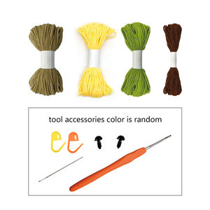 Buatan tangan kustom DIY simulasi tanaman Gambar boneka Crochet kuning, buatan tangan, tersedia dengan harga grosir - Product Image 4