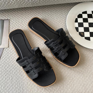 Sandalias de Mujer de Verano con Tiras Cruzadas, Novedad de 2025, las Más Vendidas, de Una Sola Tira, Fáciles de Poner, Planas, para Playa y Exteriores - Product Image 6