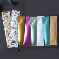 100 Sachets Mylar Colorés à Ouverture Supérieure en Feuille d'Aluminium pour Café Moulu, Fruits Séchés, Lait en Poudre, Liquides, Échantillons, Scellables à Chaud