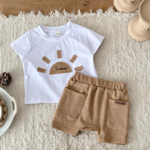 2025 Summer Style Hot Selling Kleinkind Jungen Kleidung Set Casual Kurzarm Outfit für Babys - Product Image 3