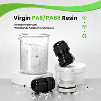 Presse-étoupe en nylon PA66 résistant aux UV, étanche IP69, anti-poussière, type M, presse-étoupe électrique industriel en plastique