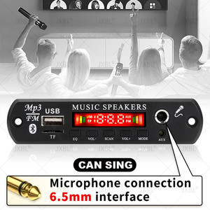 Dc 5V 12V <span class=keywords><strong>Bluetooth</strong></span> 5.0 MP3 WMA WAV APE Bảng Giải Mã rảnh tay âm thanh xe hơi Micro USB TF FM Đài phát thanh MP3 âm nhạc loa - Product Image 5