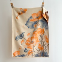 Nouveau foulard long et épais en polyester pour femmes musulmanes, style chinois Lotus Carpe, 185 cm, usage quotidien à Hangzhou
