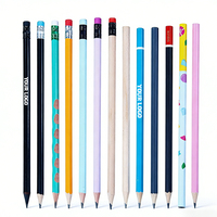 Crayon hexagonal personnalisé avec logo imprimé, cadeau promotionnel pour école de commerce, crayon 2B, crayon de bureau