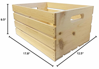 Caisse en bois de pin rectangulaire grande et personnalisable, sculptée, écologique, durable, boîte de rangement gain de place pour la maison et le bureau