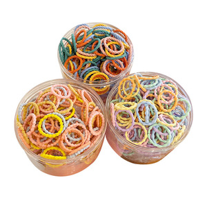 2026 Hot Selling Sweet Colorful Elastic Hair <b>Ties</b> for Women Daily Use Solid Color Ponytail Bands High Elasticity Durable Style - Product Image 6