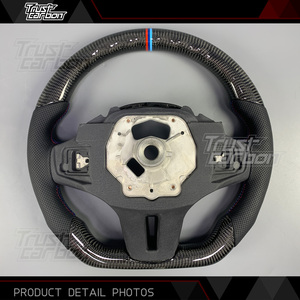 Volante Sportivo in Vera Fibra di Carbonio Personalizzato Design Classico per BMW Serie G 2017-2024 G01 G05 G11 G14 F90 <span class=keywords><strong>G20</strong></span> <span class=keywords><strong>G30</strong></span> G29 <span class=keywords><strong>G30</strong></span> - Product Image 5