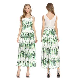 Nouvel Été Vintage Imprimé Pois Robe Bustier Transparent Poitrine Bretelles Grande taille Robe Femmes - Product Image 6