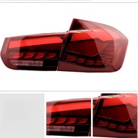 Feux arrière LED pour BMW Série 3 F30 F35 2013-2018, style écailles de dragon, kit d'accessoires automobiles, plug and play, DRL