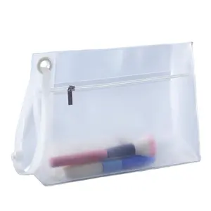 Bolsa de herramientas de joyería de PVC nueva bolsa de viaje de PVC bolsa de cepillo de maquillaje bolsa de cremallera de PVC de vinilo transparente