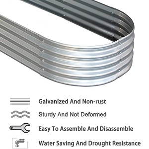 Yzvertak — lit de <span class=keywords><strong>jardin</strong></span> surélevé en <span class=keywords><strong>acier</strong></span> <span class=keywords><strong>galvanisé</strong></span>, meilleure qualité, pour jardinière de légumes - Product Image 3