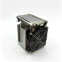 Refroidisseur de processeur 4U Active Server CPU Cooler 4677-M96 pour Intel LGA4677, 6 caloducs en cuivre, base CU1100, ventilateur double à roulement à billes 4 broches PWM, certifié RoHS CE