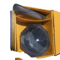 Mortier et pilon électrique en agate naturelle de haute qualité