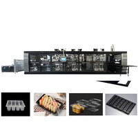Machine de formage automatique à 4 stations pour palettes de conteneurs à fruits en plastique PP/PET/PVC avec moteur