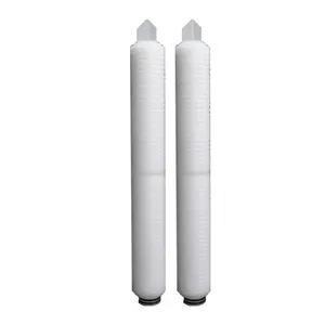 Compressed air filtration 0.1 micron PVDF pleated filter cartridge