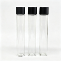Tube en PET transparent de 22*120 mm résistant aux enfants pour l'emballage de pilules, avec couvercle à vis CR