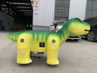 Trottinette électrique animatronique dinosaure à monnayeur pour enfants, modèle de parc d'attractions, trottinette dinosaure pour centre commercial