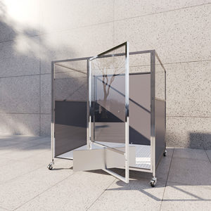 Caseta Resistente para Perros de Exterior, Jaula <span class=keywords><strong>Grande</strong></span> para Perros, Muebles de Acero Inoxidable para Mascotas, para Uso Comercial en Tiendas de Mascotas y Hoteles para Mascotas - Product Image 4