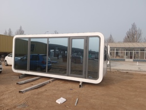 Solution de villégiature écologique : Pod spatial en acier autoportant, alimenté à l'énergie solaire et résistant au feu, suite d'hôtes modulaire étanche, cabane hors réseau - Product Image 3