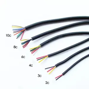 Kabel Daya tembaga Bare 2 3 4 5 Core, kabel listrik fleksibel PVC 1.0mm 1.5mm 2.5mm kualitas tinggi dengan kepatuhan terhadap SVT AS