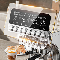 Machine à café expresso automatique en acier inoxydable pour chambre d'hôtel avec mousseur à lait