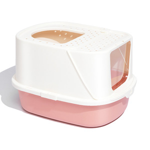 Fully Enclosed <b>Cat</b> Litter <b>Box</b> Anti-Splashing <b>Cat</b> Toilet Deodorant <b>Cat</b> Litter Pan Extra Large Pet Toilet Supplies - Product Image 4