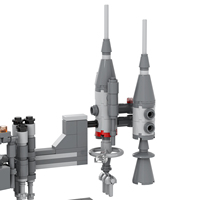 Ensemble de blocs de construction Space War Bespin Duel, kits DIY, briques MOC, jouets pour enfants, Mould king MOC2370