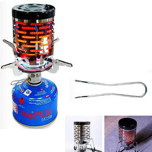 Chauffe-tente portable en acier inoxydable, noir et argent, accessoire de chauffage pour camping en extérieur, pour utilisation en tente - Product Image 6